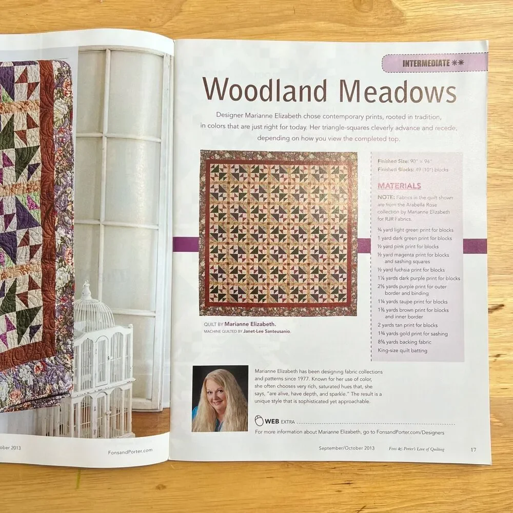 Magazine Lot of Fons and Porters Love of Quilting 3 Fall Winter 2013 Editions